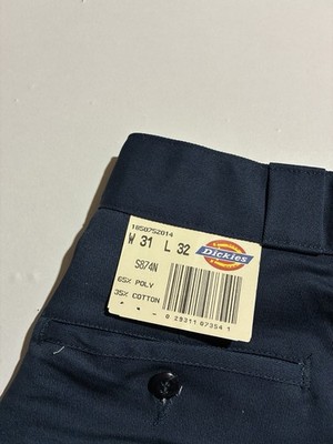 Vintage 1995 Dickies 874 Work Pants Made In USA W31 L32 NOS Talon