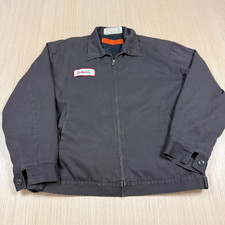 Vintage Red Kap Mechanic Work Coat Bomber Large 90s y Faded Grunge Skater