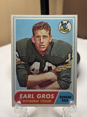 1968 Topps - Earl Gros #7 Wearing Green Bay Packers Uniform