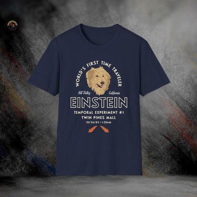 Einstein World's First Time Traveler Back to the Future T-Shirt | Softstyle Tee