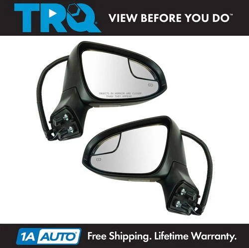 TRQ Exterior Power Heated w/ Signal Puddle Light Mirror LH RH Pair for Venza New