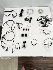 LOT OF VARIOUS CHARGING CABLES, USB PLUGS, ADAPTERS, PWR CORDS, ANDROID ETC