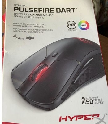 HyperX Pulsefire Dart RGB Programmable Wireless Gaming Mouse Black Brand New