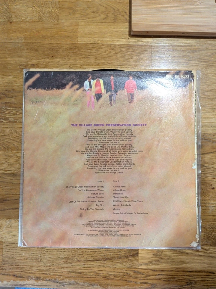 THE KINKS Are the Village Green Preservation Society. UK Pye LP. 1968 Psych Orig - Image 2 of 4