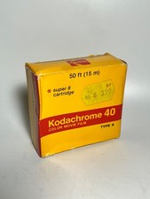 Kodak Kodachrome 40 Color Movie Film Type A Super 8 Cartridge Expired Nov 1981