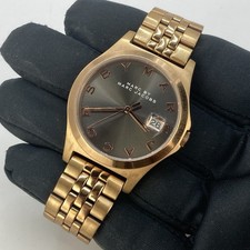 Women’s Marc By Marc Jacobs Henry Skeleton Rose Gold Tone Dark Gray Dial Watch