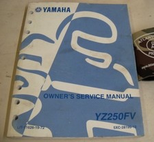 YAMAHA YZ250FV MOTORCYCLE OWNER'S SERVICE REPAIR SHOP MANUAL C.R. 2005