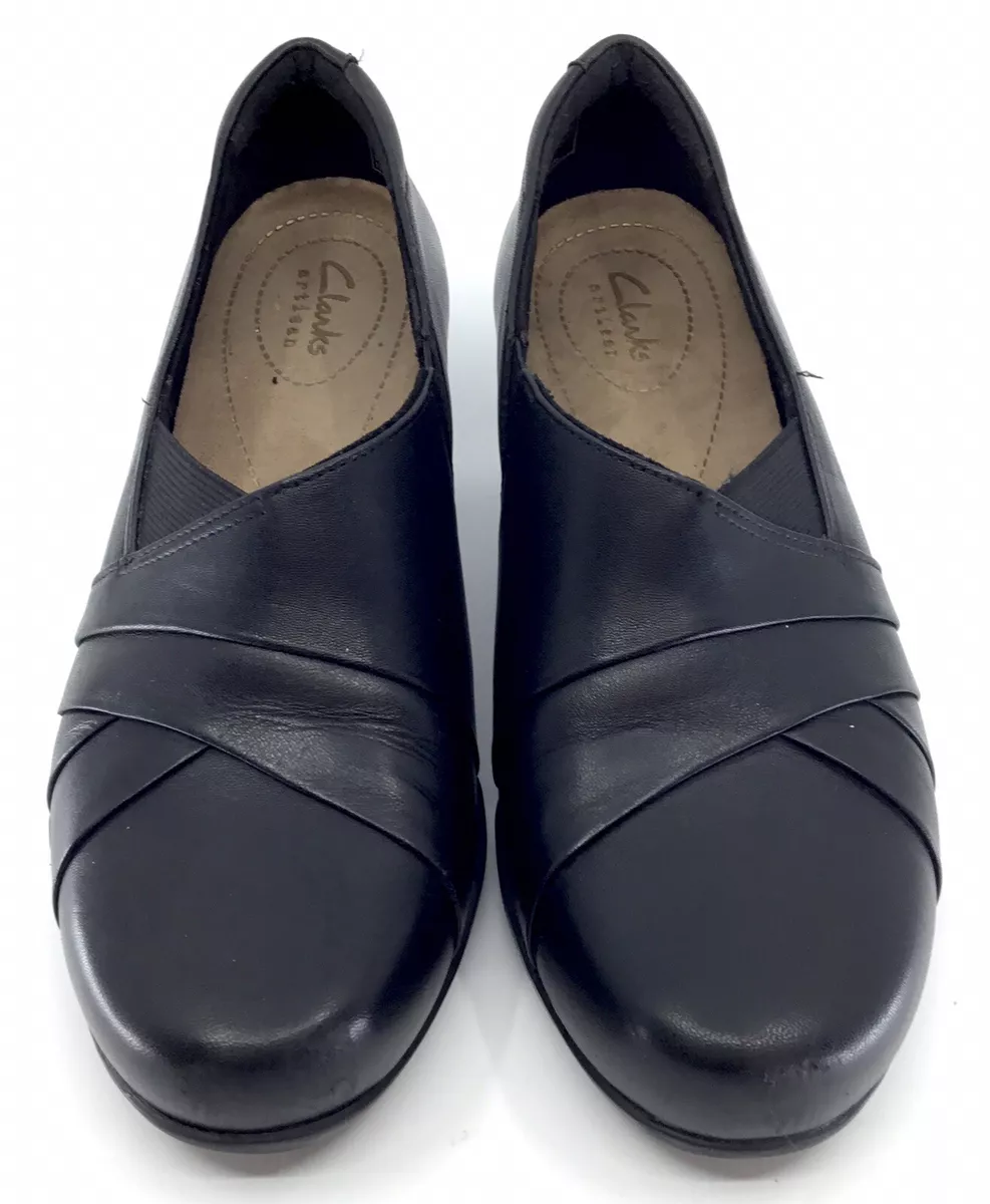 Clarks Artisan Rosalyn Adele Bootie Women s 7 M Black Leather Slip