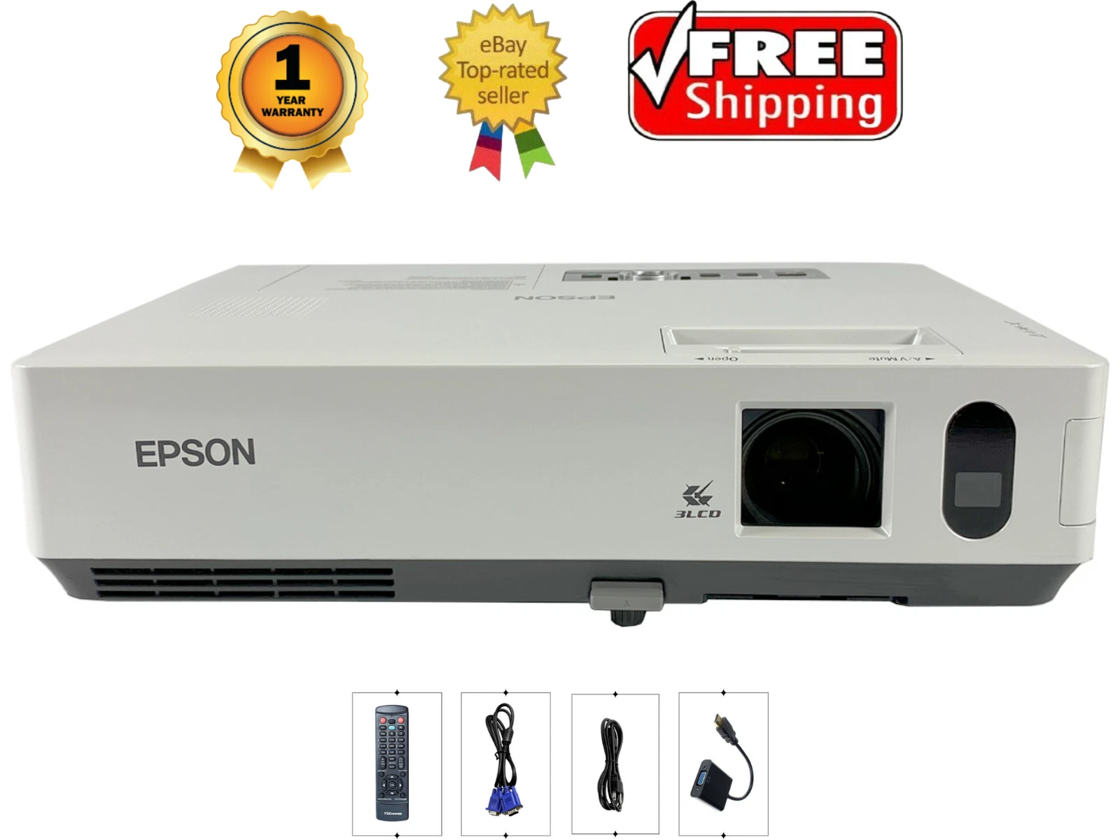EMP-1810 Epson PowerLite 1810p 3LCD Projector XGA 3500 Lumens HDMI