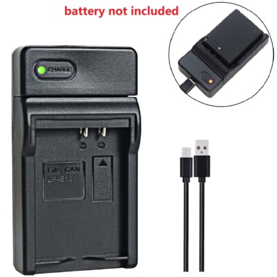 Battery charger for Canon LP-E10 EOS 4000D Rebel T3 Rebel T5 Rebel T6 Rebel T7