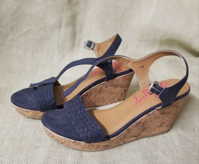navy wedge heel sandals