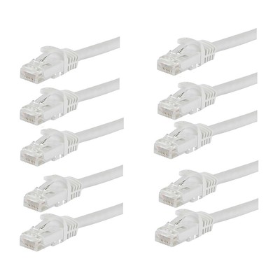 1Ft Network Cable Cat5E Ethernet PatchCord RJ45 Twisted Pair LAN Wire 10 PCS