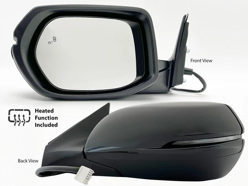 Side Mirror with BSD Heated Turn Signal for 2017-2022 Honda CRV Driver Left Side