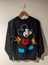Vintage 90s Mickey Mouse  Co Classic Black Small Sweatshirt