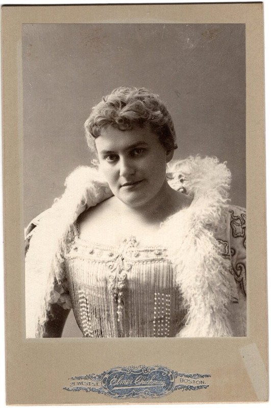 *MAY IRWIN GREAT 19TH CENTURY COMEDIENNE RARE 1890 CABINET PHOTO*