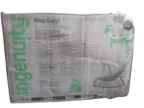 Ingenuity Keep Cozy 3-in1 Grow with 0-30 Months to 40 lbs (Weaver) DAMAGED BOX - Picture 8 of 9