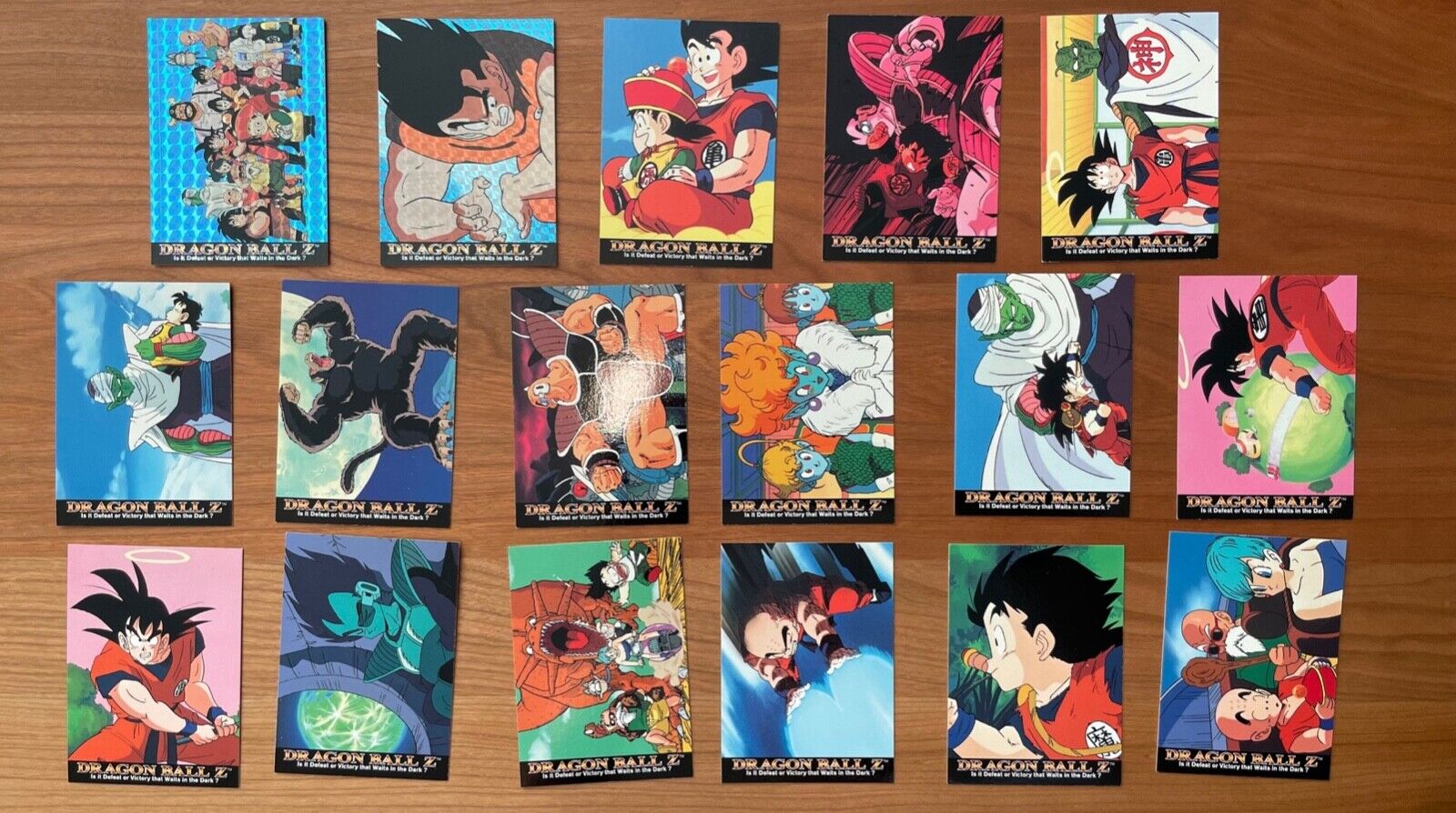 Dragon Ball Z 1996 ArtBox Series 1 Trading Cards - Lot of 18; 2 foils