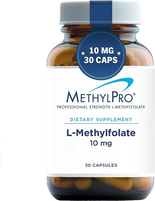 MethylPro 10mg L Methylfolate Professional Strength Active Methyl Folate MED193