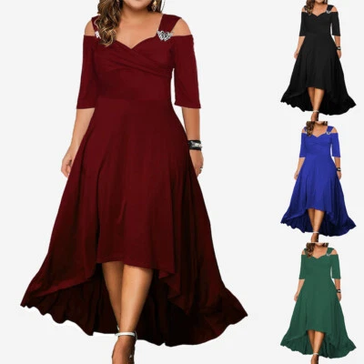 Übergröße Damen Sexy-Partykleid Maxikleid Abendkleid Cocktailkleid Freizeitkleid - Bild 1 von 4