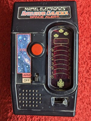 1978 Mattel Battlestar Galactica Space Alert elektronisches Handspiel, gebraucht