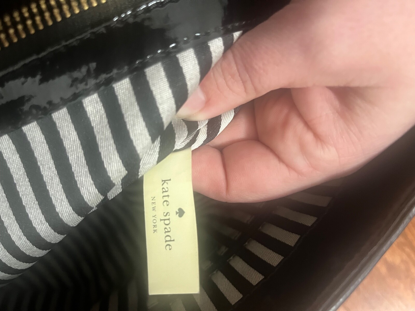 Kate Spade black leather “Hampton road melody” satchel bag