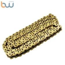 With O-Ring Drive Chain Gold Color 525-120 ATV Motorcycle 525 Pitch 120 Links