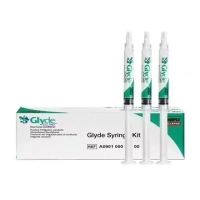 3 X Dentsply Glyde File Prep Syringe Kit EDTA Gel Root Canal Conditioner (1x3)