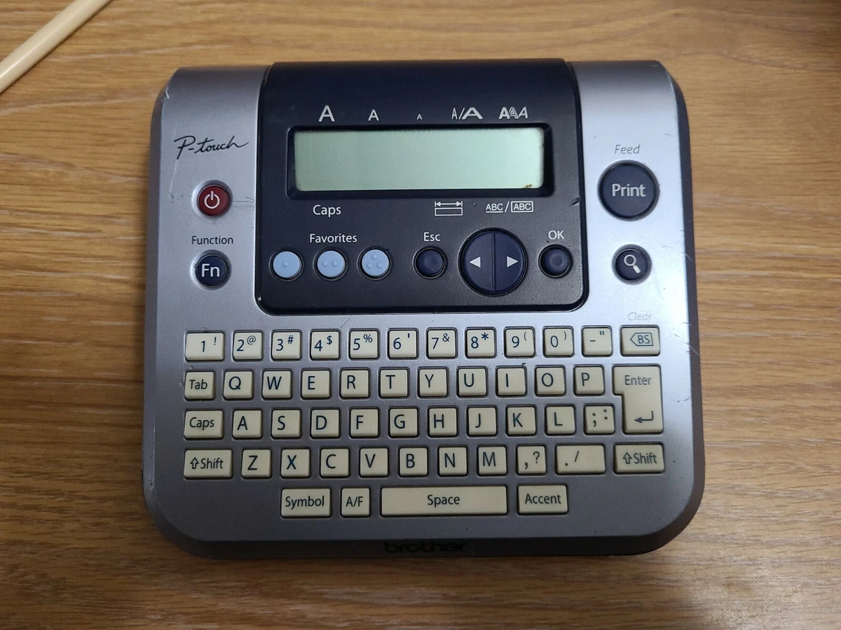 Brother P Touch PT 1280 Label Maker with Sample Tape No AC Adapter