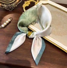 Pure 12 Momme Silk Wrap Scarf Bandanna flower Print Square Shawl 20   new