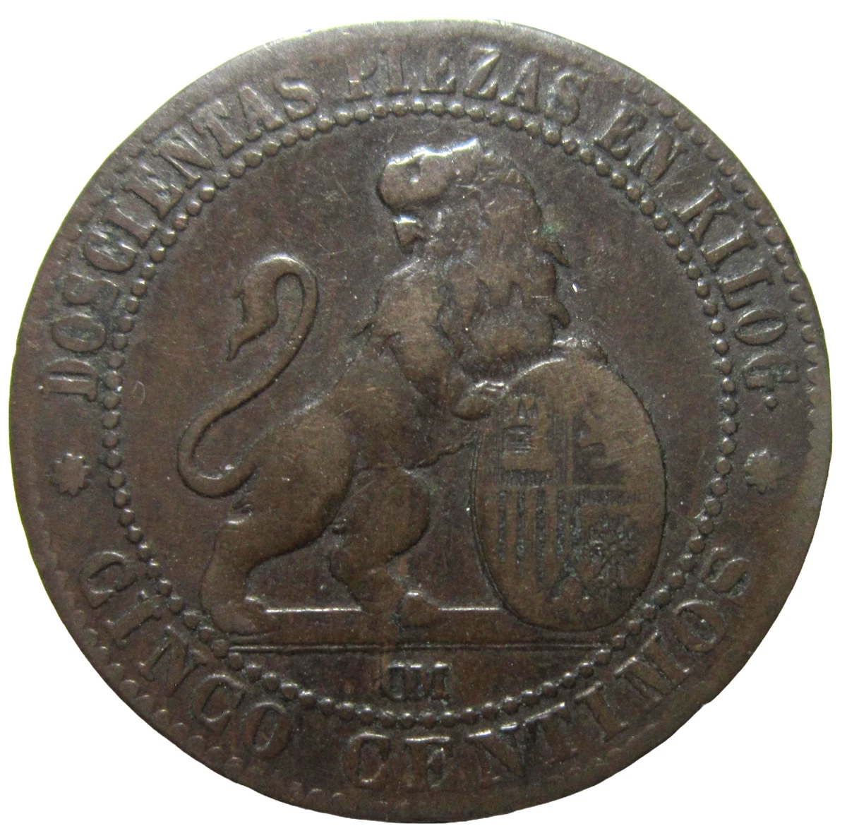 Copper 1870 Year Spanish Coins for sale | eBay