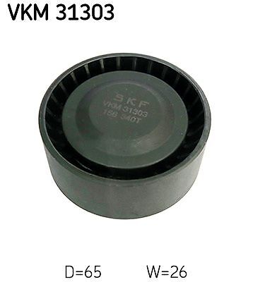 SKF Umlenk-/Führungsrolle, Keilrippenriemen VKM 31303 für AUDI VW