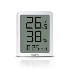 Hubdic Digital Clock Temperature Humidity Precision Meter HT-7 Pro Swiss Sensor