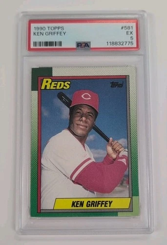 1990 Topps Ken Griffey Baseball Card #581 PSA 5