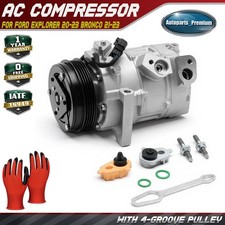 Ac Compressor With 7sas17c Style For Ford Explorer 20-23 Bronco 21-23 L4 2.3l