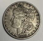VF 1878-P ‘7 Over 8TF’ Morgan Silver Dollar (all original), U.S. $1 Coin