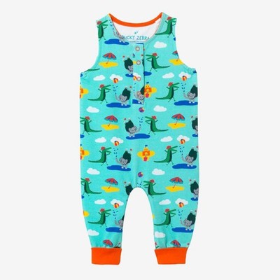 Ducky Zebra Bio Baumwolle Latzhose Fun Animal Print Unisex