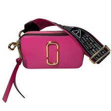Marc Jacobs The Snapshot Camera Bag Magenta Pink Color Block Saffiano Leather