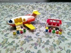 Vintage Fisher Price Little People Lot: Airplane, Mini Van & 9 Figures