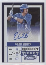 2017 Panini Contenders Draft Picks Prospect Ticket 80/99 Evan White Auto 0fz3