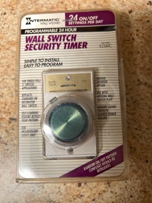 Intermatic Programmable Electronic Wall Switch Security Timer Model EJ341C New