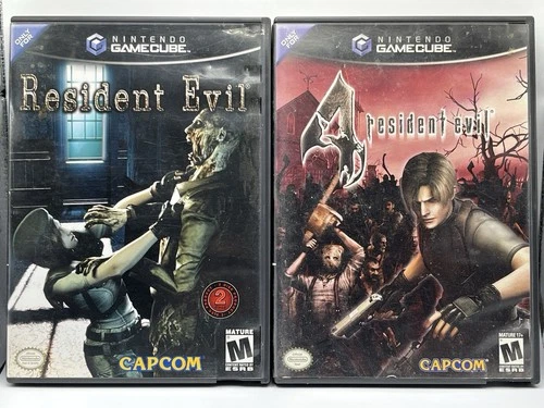 Resident Evil 1 & 4 Bundle ( Nintendo GameCube, 2005) CIB Complete - TESTED