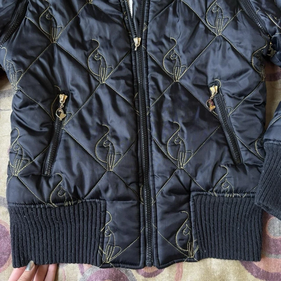y2k Baby Phat Mujer Puffer Chaqueta Foto 3 de 4