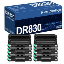 10PK DR830 Drum Unit Replacement for Brother MFC-L2900DW MFC-L2980DW HL-L2465DW