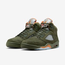 Jordan 5 Retro Olive Green Orange Men's All Size US 7-12