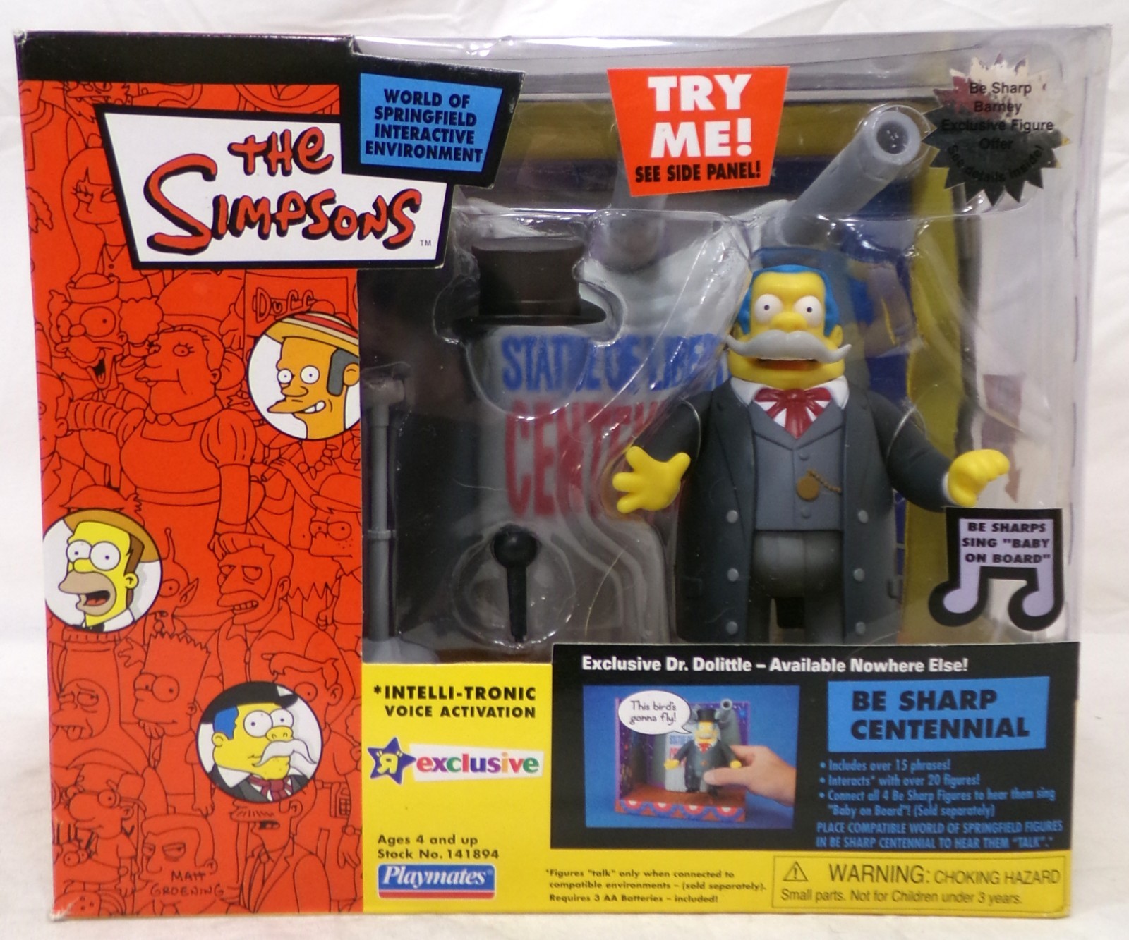 2003 Playmates Simpsons World of Springfield TRU Exclusive Be Sharp ...