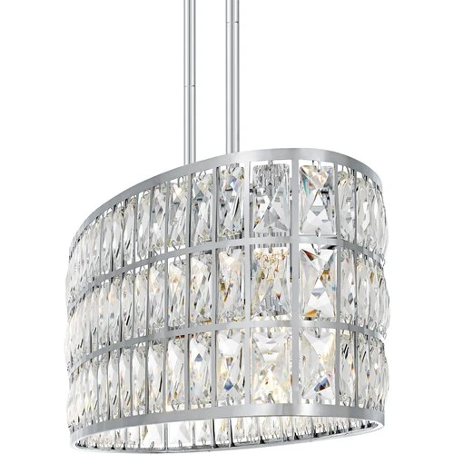Polished Chrome  Linear Chandelier from the Gibson Collection - Picture 5 of 7