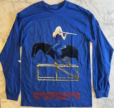BEYONCE OFFICIAL ACT II COWBOY CARTER TOUR LONG SLEEVE SHIRT BLUE RENAISSANCE- M