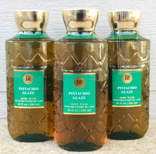 3 Bath  Body Works PISTACHIO GLAZE Body Wash Gel 10oz SET/LOT of 3