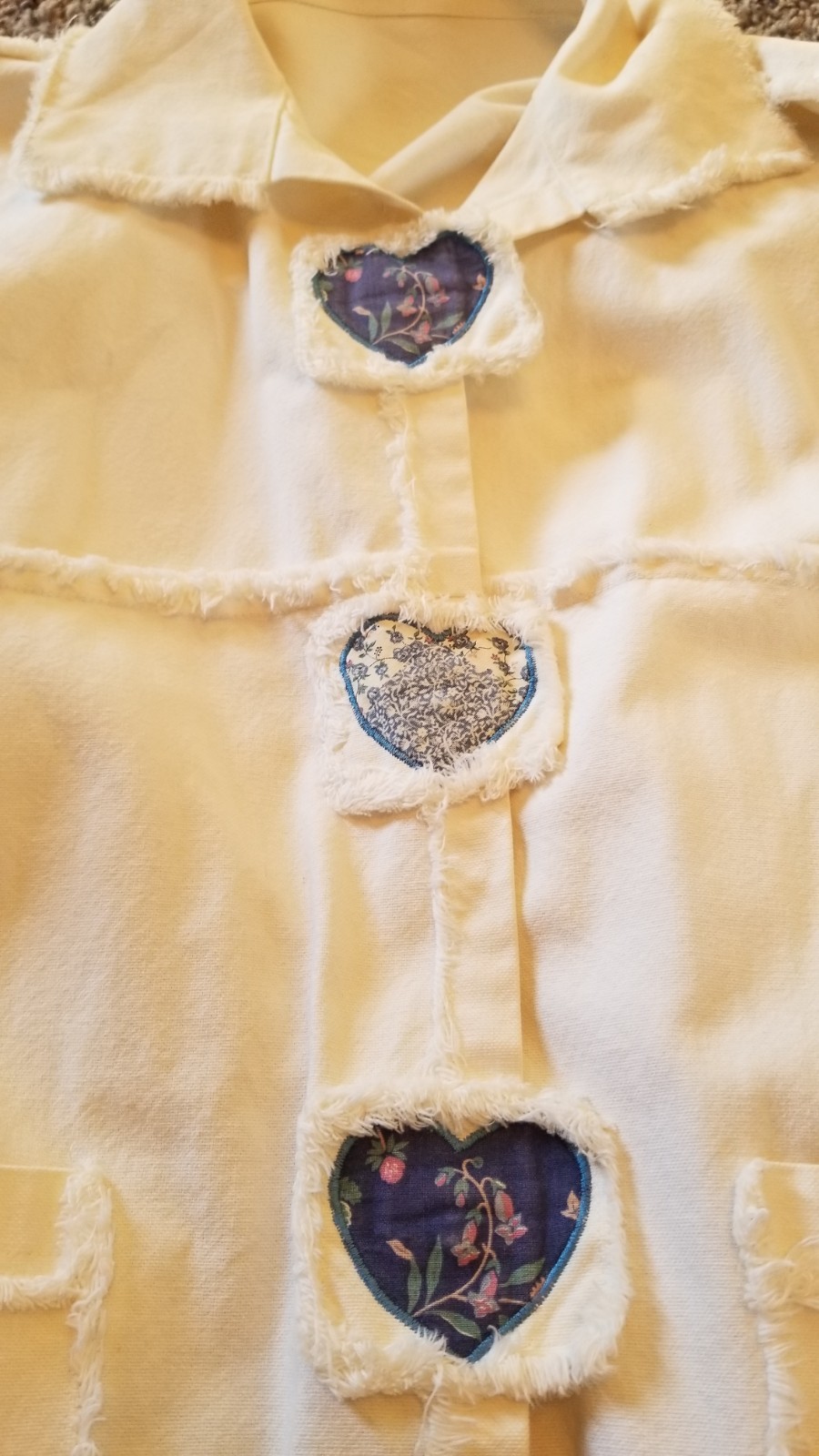 Unbranded Patchwork Jacket Canvas Artsy Shabby Ch… - image 4