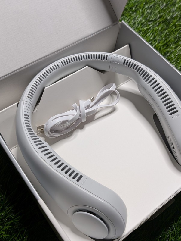JISULIFE Life3 Neck Fan Bladeless 360° Ultra-Quiet Ultra-Light Battery/USB White